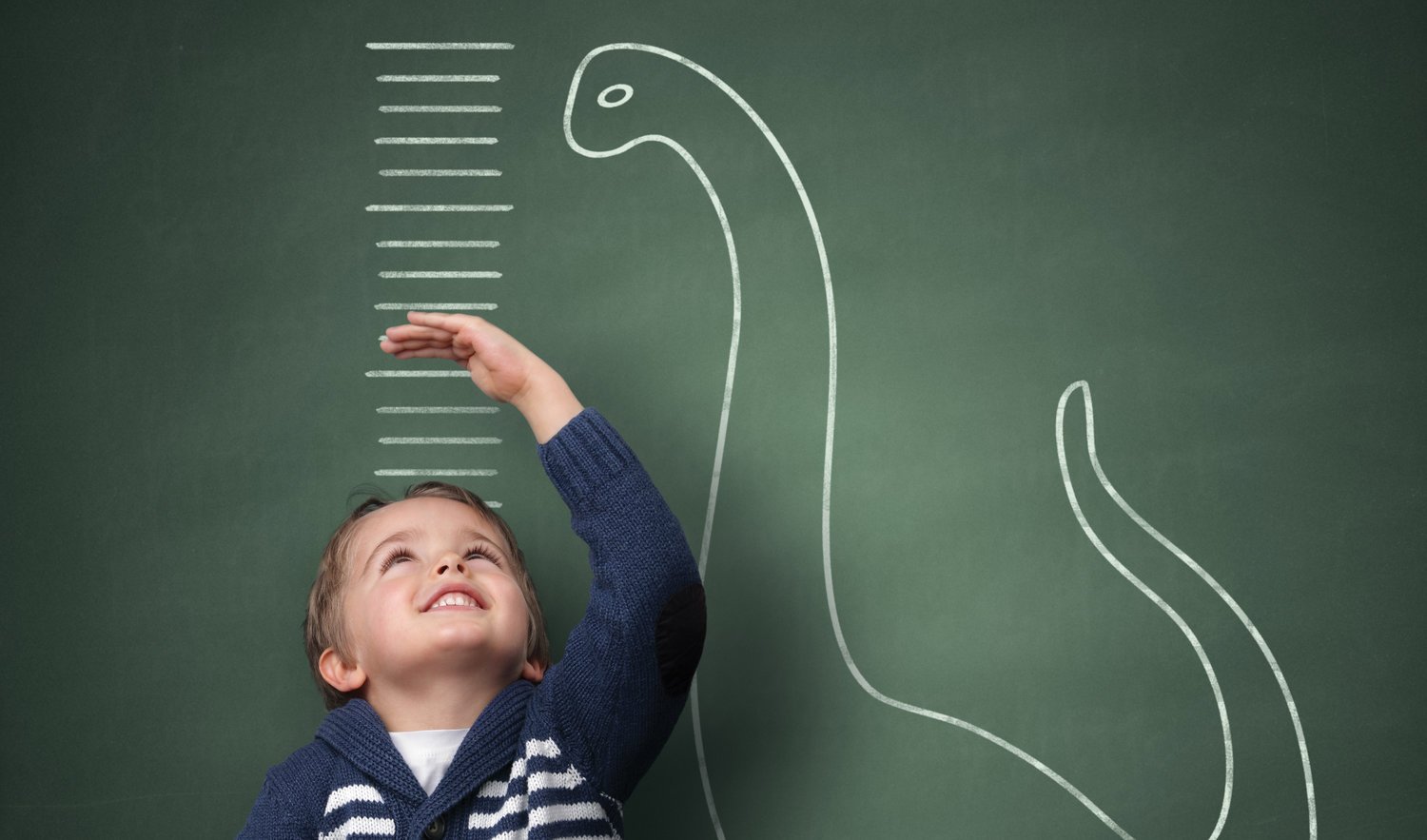 Boy Measuring himself