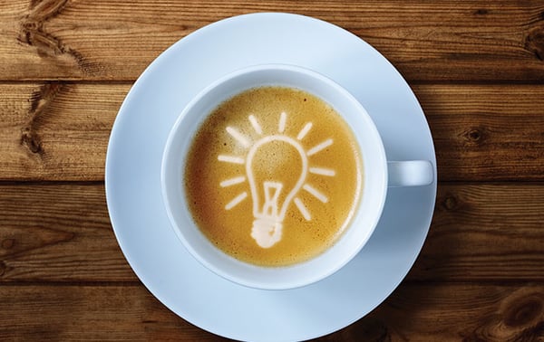 Coffee Cup Light Bulb