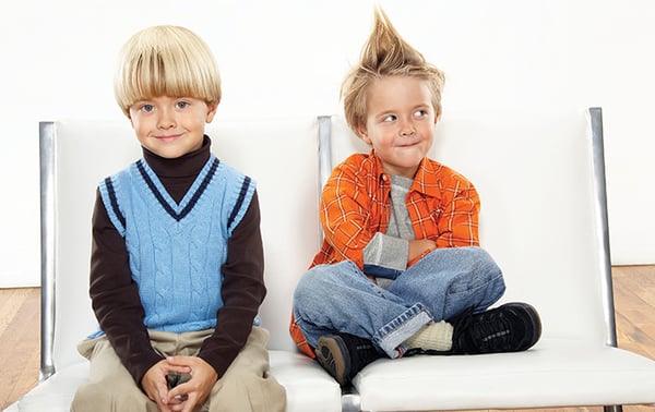 Two Boys Sitting