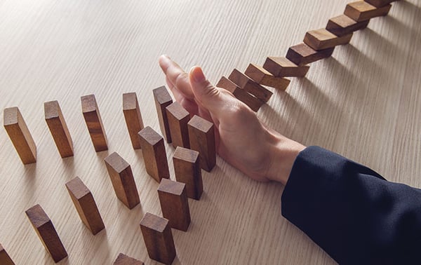 Wooden Domino Hand